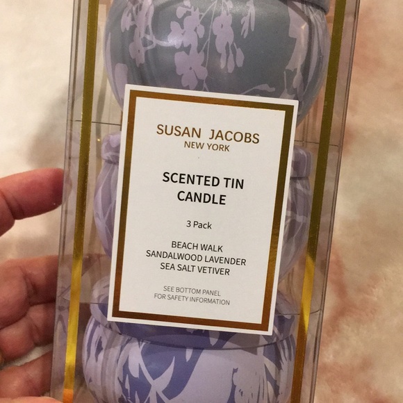 Susan Jacobs New York Scented Candle Floral Tins Trio NWT 3x3oz - Picture 14 of 16